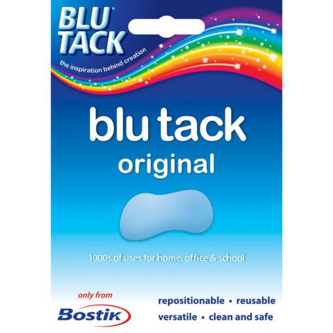 Masa mocująca Bostick Blu Tack 85g, Niebieska